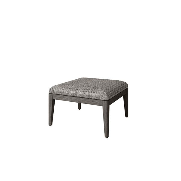 Siena Ottoman Outdoor Patio Woven Quick Dry Footrest Stool