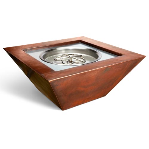 Sierra Smooth Copper Fire Bowl