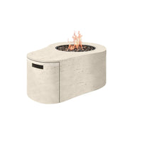 Tahoe Fire Pit Outdoor Patio Propane Stone Look Fire Table