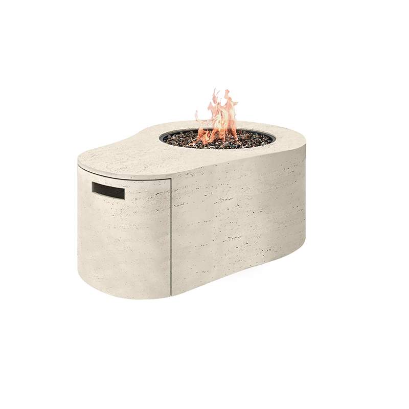 Tahoe Fire Pit with Lid 55,000 BTU Outdoor Propane Fire Table
