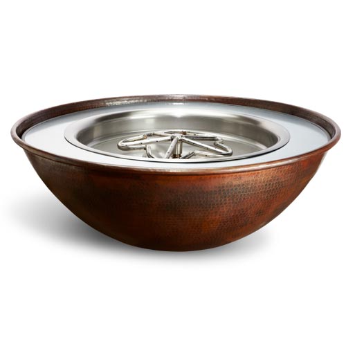 Tempe Hammered Copper Fire Bowl Series