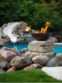 Tempe Hammered Copper Fire Bowl Series