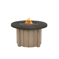 Trevi Pompano 42 Round Fire Pit with Lid 55,000 BTU Fire Table