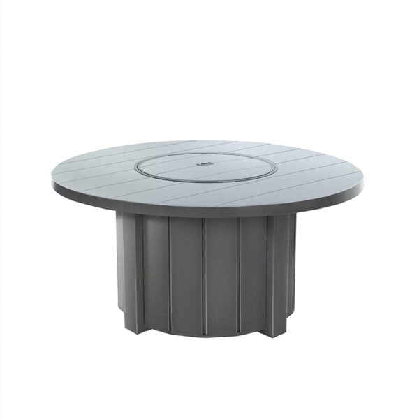Trevi 50 Round Aluminum Fire Pit with Lid 55,000 BTU Fire Table
