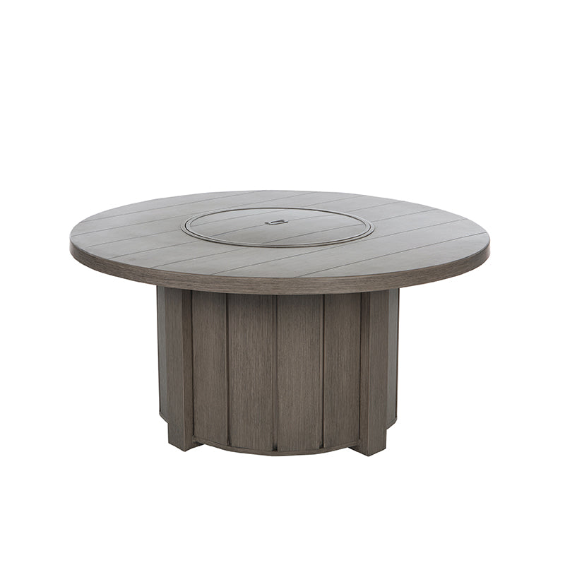 Trevi 50 Round Aluminum Fire Pit with Lid 55,000 BTU Fire Table