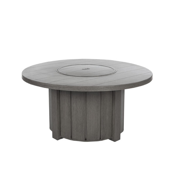 Trevi 50 Round Aluminum Fire Pit with Lid 55,000 BTU Fire Table