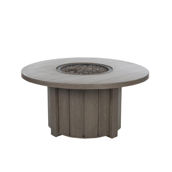 Trevi 50 Round Aluminum Fire Pit with Lid 55,000 BTU Fire Table