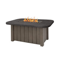 Trevi Pompano Rectangular Fire Pit with Lid 55,000 BTU Fire Table
