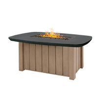 Trevi Bellino Rectangular Fire Pit with Lid 55,000 BTU Fire Table