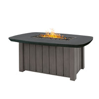 Trevi Bellino Rectangular Fire Pit with Lid 55,000 BTU Fire Table