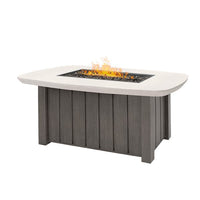 Trevi Bellino Rectangular Fire Pit with Lid 55,000 BTU Fire Table