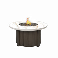 Trevi Aspen 42 Round Fire Pit with Lid 55,000 BTU Fire Table
