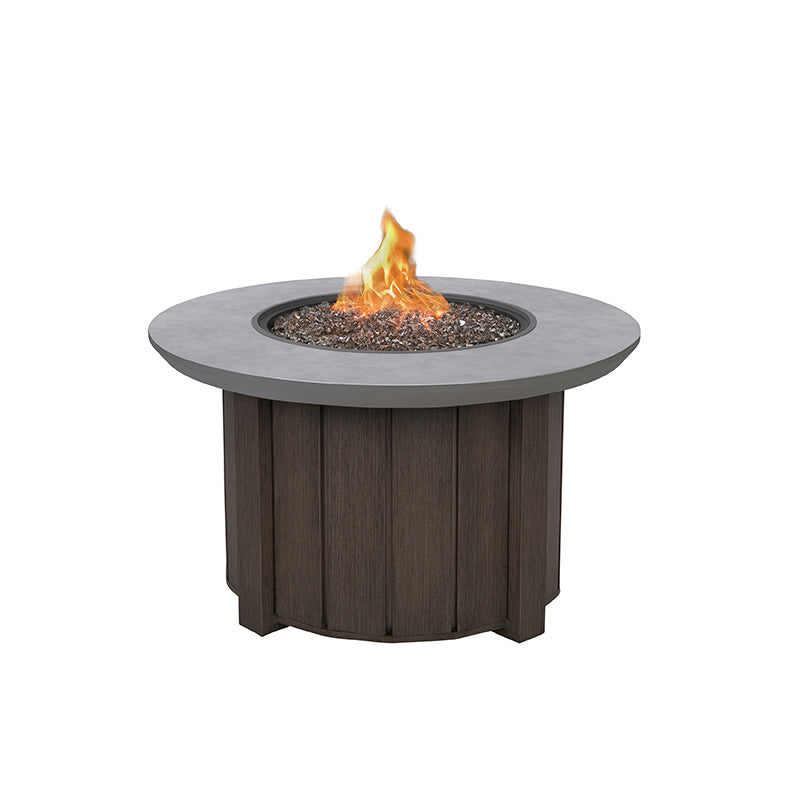 Trevi Bellino 42 Round Fire Pit with Lid 55,000 BTU Fire Table