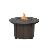 Trevi Bellino 42 Round Fire Pit with Lid 55,000 BTU Fire Table