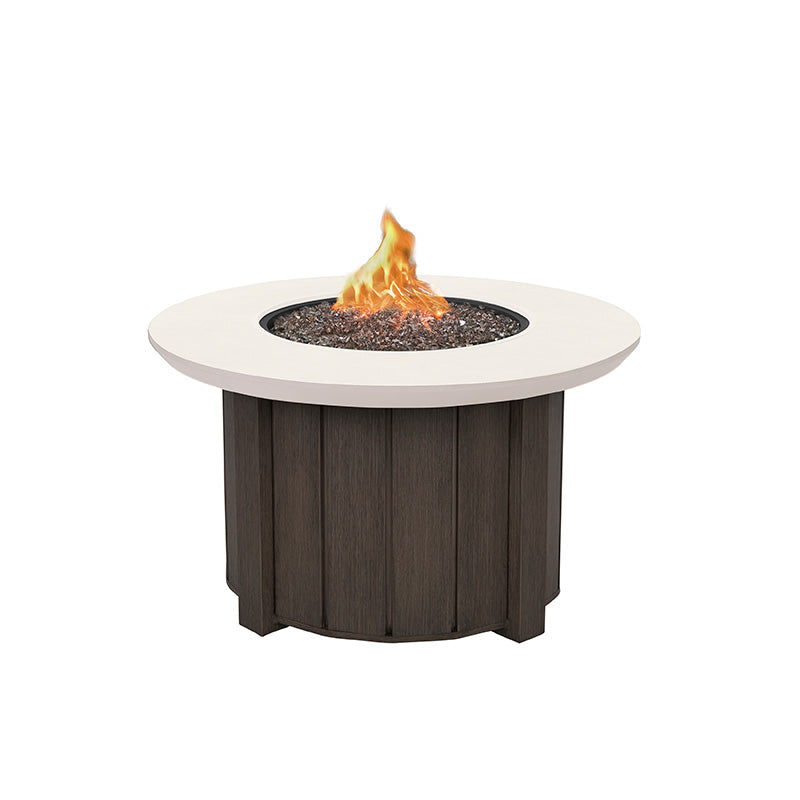 Trevi Bellino 42 Round Fire Pit with Lid 55,000 BTU Fire Table