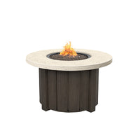 Trevi Pompano 42 Round Fire Pit with Lid 55,000 BTU Fire Table