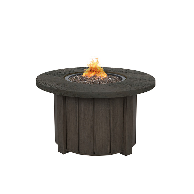 Trevi Pompano 42 Round Fire Pit with Lid 55,000 BTU Fire Table