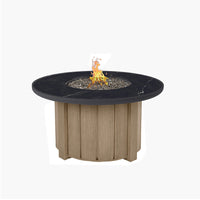 Trevi Aspen 42 Round Fire Pit with Lid 55,000 BTU Fire Table