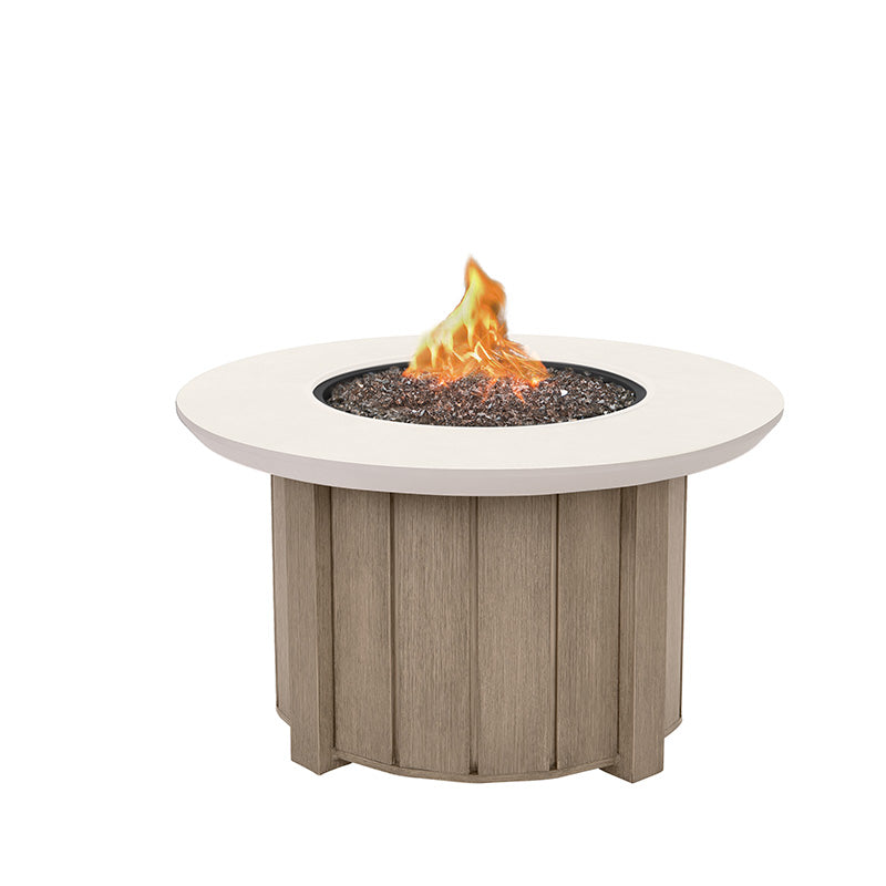 Trevi Bellino 42 Round Fire Pit with Lid 55,000 BTU Fire Table