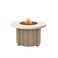 Trevi Pompano 42 Round Fire Pit with Lid 55,000 BTU Fire Table