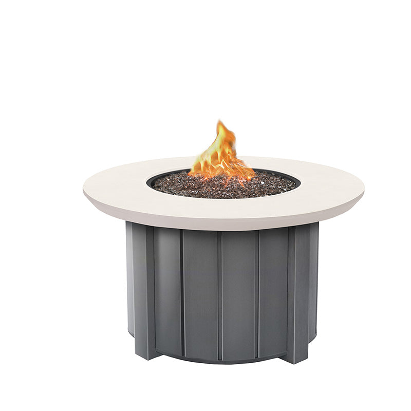 Trevi Bellino 42 Round Fire Pit with Lid 55,000 BTU Fire Table