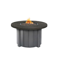 Trevi Pompano 42 Round Fire Pit with Lid 55,000 BTU Fire Table