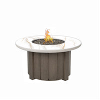 Trevi Aspen 42 Round Fire Pit with Lid 55,000 BTU Fire Table