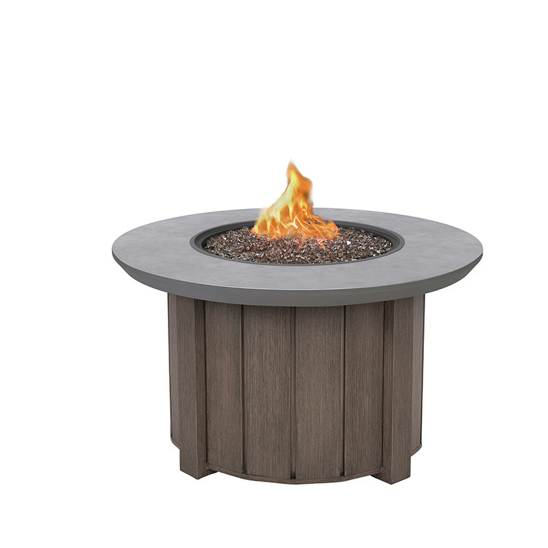 Trevi Bellino 42 Round Fire Pit with Lid 55,000 BTU Fire Table