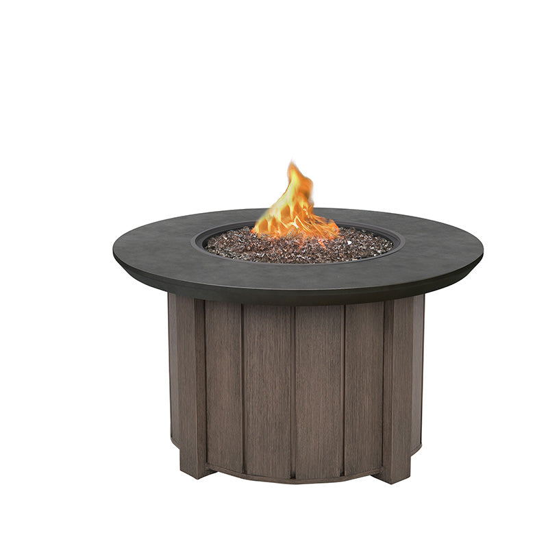 Trevi Bellino 42 Round Fire Pit with Lid 55,000 BTU Fire Table