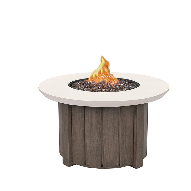 Trevi Bellino 42 Round Fire Pit with Lid 55,000 BTU Fire Table