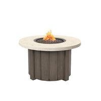 Trevi Pompano 42 Round Fire Pit with Lid 55,000 BTU Fire Table