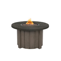 Trevi Pompano 42 Round Fire Pit with Lid 55,000 BTU Fire Table