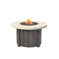 Trevi Pompano 42 Round Fire Pit with Lid 55,000 BTU Fire Table