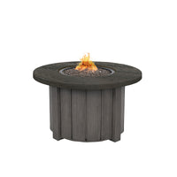 Trevi Pompano 42 Round Fire Pit with Lid 55,000 BTU Fire Table