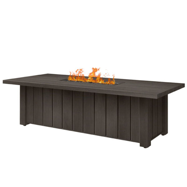 Trevi XL 70x32 Rectangular Fire Pit with Lid 55,000 BTU Fire Table