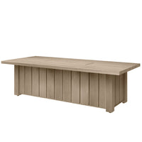 Trevi XL 70x32 Rectangular Fire Pit with Lid 55,000 BTU Fire Table