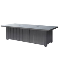Trevi XL 70x32 Rectangular Fire Pit with Lid 55,000 BTU Fire Table