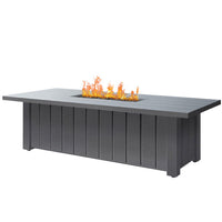 Trevi XL 70x32 Rectangular Fire Pit with Lid 55,000 BTU Fire Table