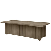 Trevi XL 70x32 Rectangular Fire Pit with Lid 55,000 BTU Fire Table