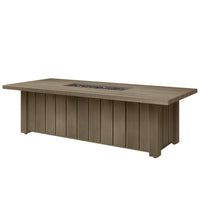 Trevi XL 70x32 Rectangular Fire Pit with Lid 55,000 BTU Fire Table