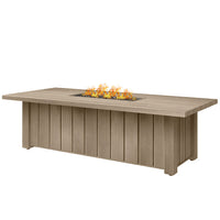 Trevi XL 70x32 Rectangular Fire Pit with Lid 55,000 BTU Fire Table