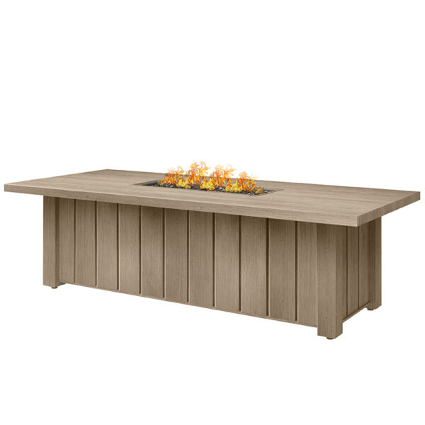 Trevi XL 70x32 Rectangular Fire Pit with Lid 55,000 BTU Fire Table