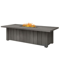 Trevi XL 70x32 Rectangular Fire Pit with Lid 55,000 BTU Fire Table