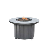 Trevi 42 Round Aluminum Fire Pit with Lid 55,000 BTU Fire Table