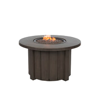 Trevi 42 Round Aluminum Fire Pit with Lid 55,000 BTU Fire Table