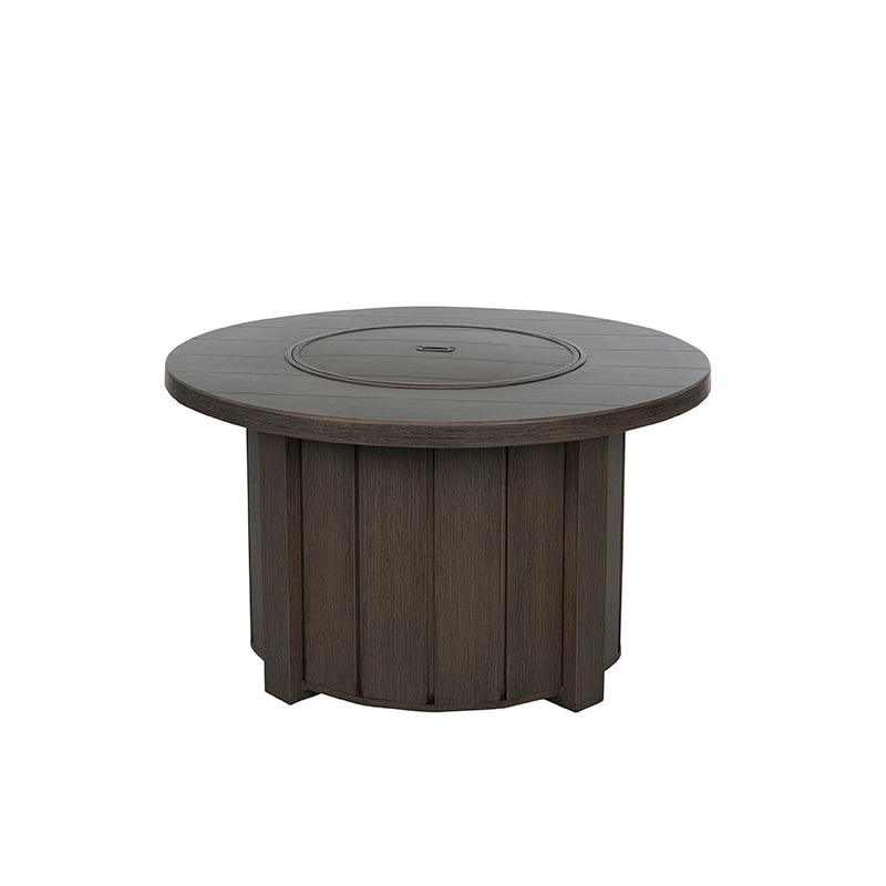 Trevi 42 Round Aluminum Fire Pit with Lid 55,000 BTU Fire Table