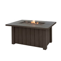 Trevi 50x32 Rectangular Fire Pit with Lid 55,000 BTU Fire Table