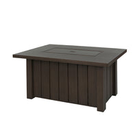 Trevi 50x32 Rectangular Fire Pit with Lid 55,000 BTU Fire Table