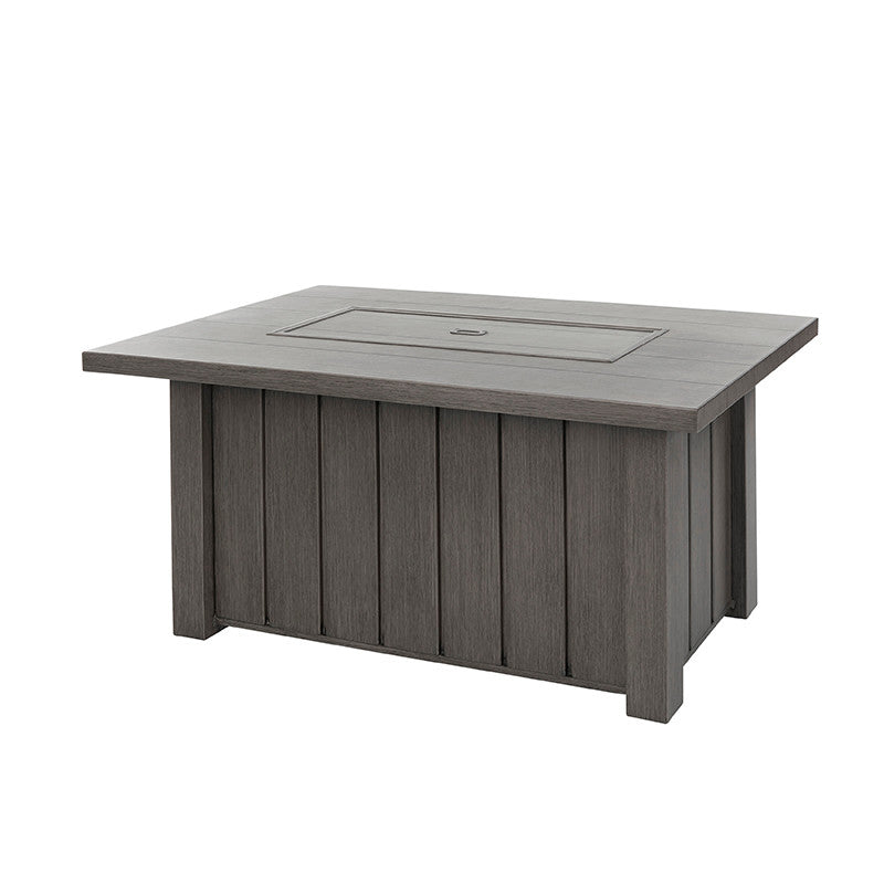 Trevi 50x32 Rectangular Fire Pit with Lid 55,000 BTU Fire Table