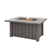 Trevi 50x32 Rectangular Fire Pit with Lid 55,000 BTU Fire Table
